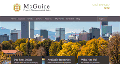 Desktop Screenshot of mcguirepropertymanagement.com